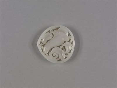 图片[5]-White jade ceiling pattern belt plate (one set)-China Archive